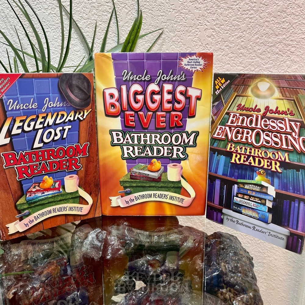 Collection of 3 Uncle John’s Bathroom Readers Books (2 paperback, 1 hardcover)